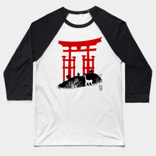 Red Torii in Japan Baseball T-Shirt